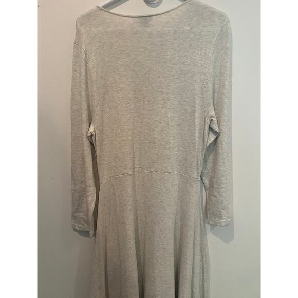 Torrid oatmeal Lattice Sweatshirt Dress - Picture 3 of 4